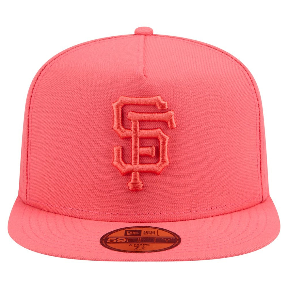 San Francisco Giants New Era Color Pack A-Frame 59FIFTY Fitted Hat - Coral - New Era Discount