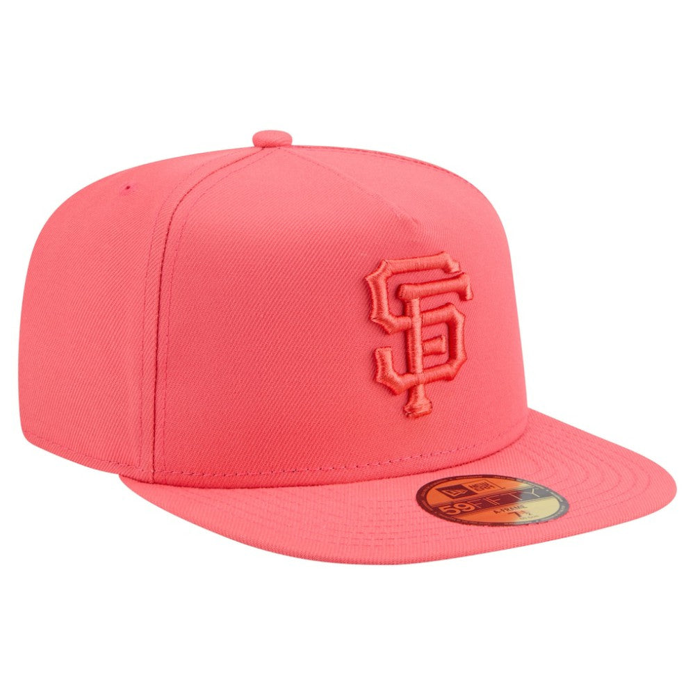 San Francisco Giants New Era Color Pack A-Frame 59FIFTY Fitted Hat - Coral - New Era Discount