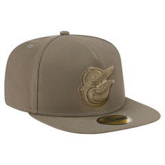 Baltimore Orioles New Era Color Pack A-Frame 59FIFTY Fitted Hat - Olive - New Era Discount