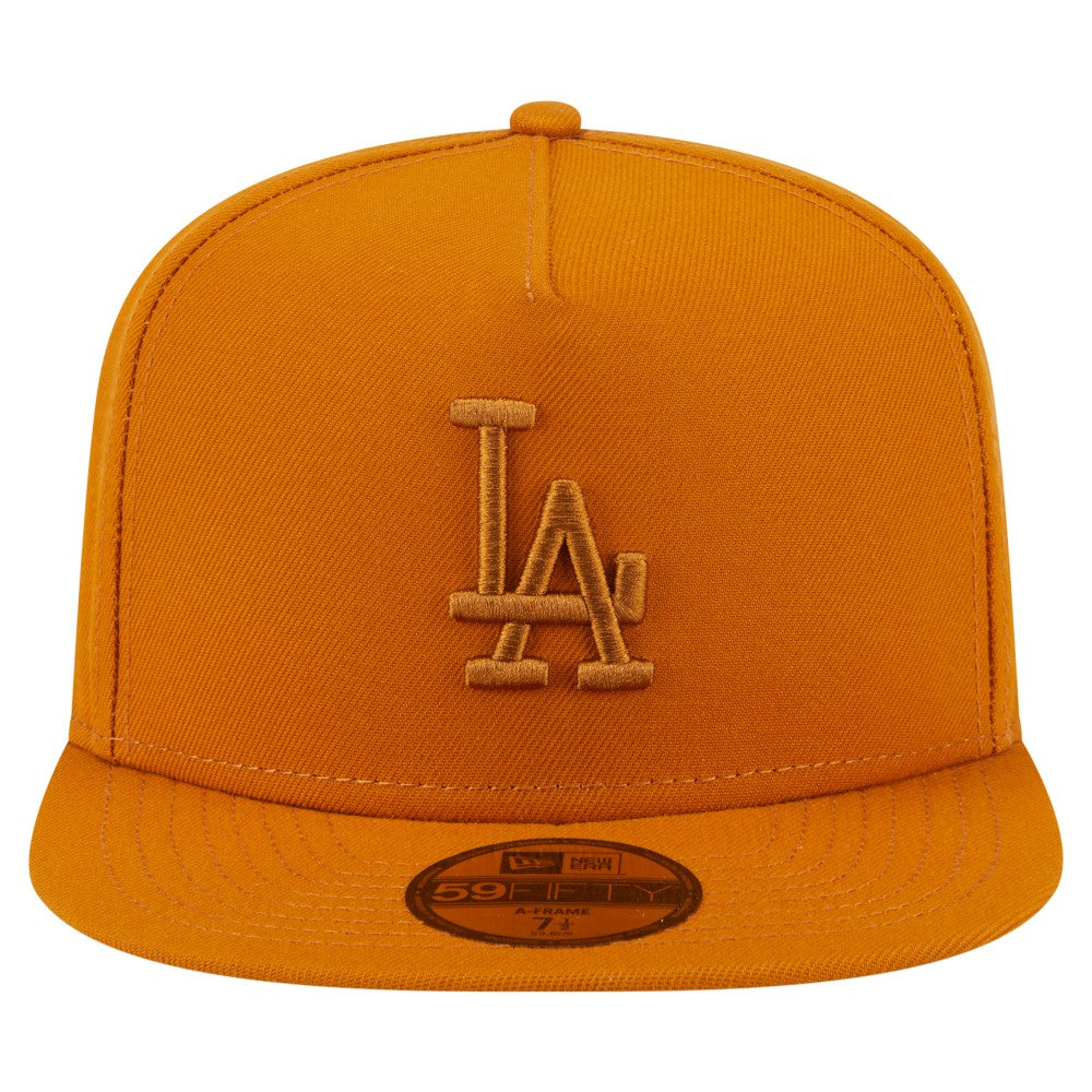 Los Angeles Dodgers New Era Color Pack A-Frame 59FIFTY Fitted Hat - Orange - New Era Sale