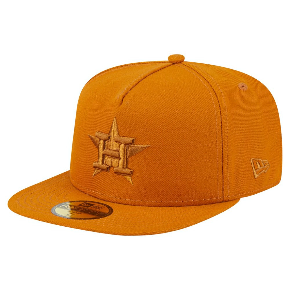 Houston Astros New Era Color Pack A-Frame 59FIFTY Fitted Hat - Orange - New Era Discount