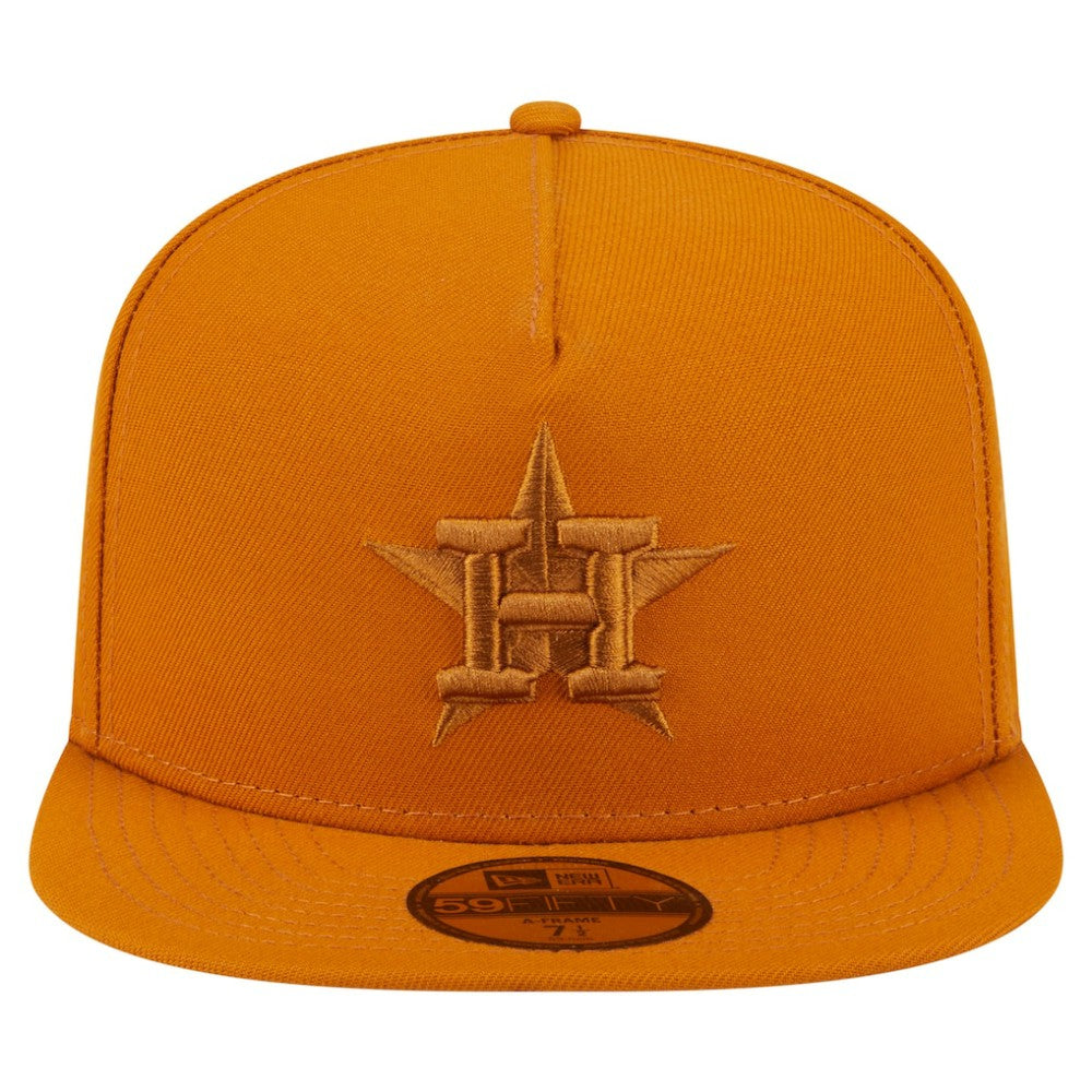 Houston Astros New Era Color Pack A-Frame 59FIFTY Fitted Hat - Orange - New Era Discount