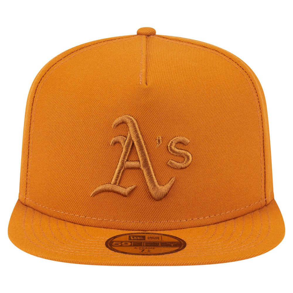 Athletics New Era Color Pack A-Frame 59FIFTY Fitted Hat - Orange - New Era Online