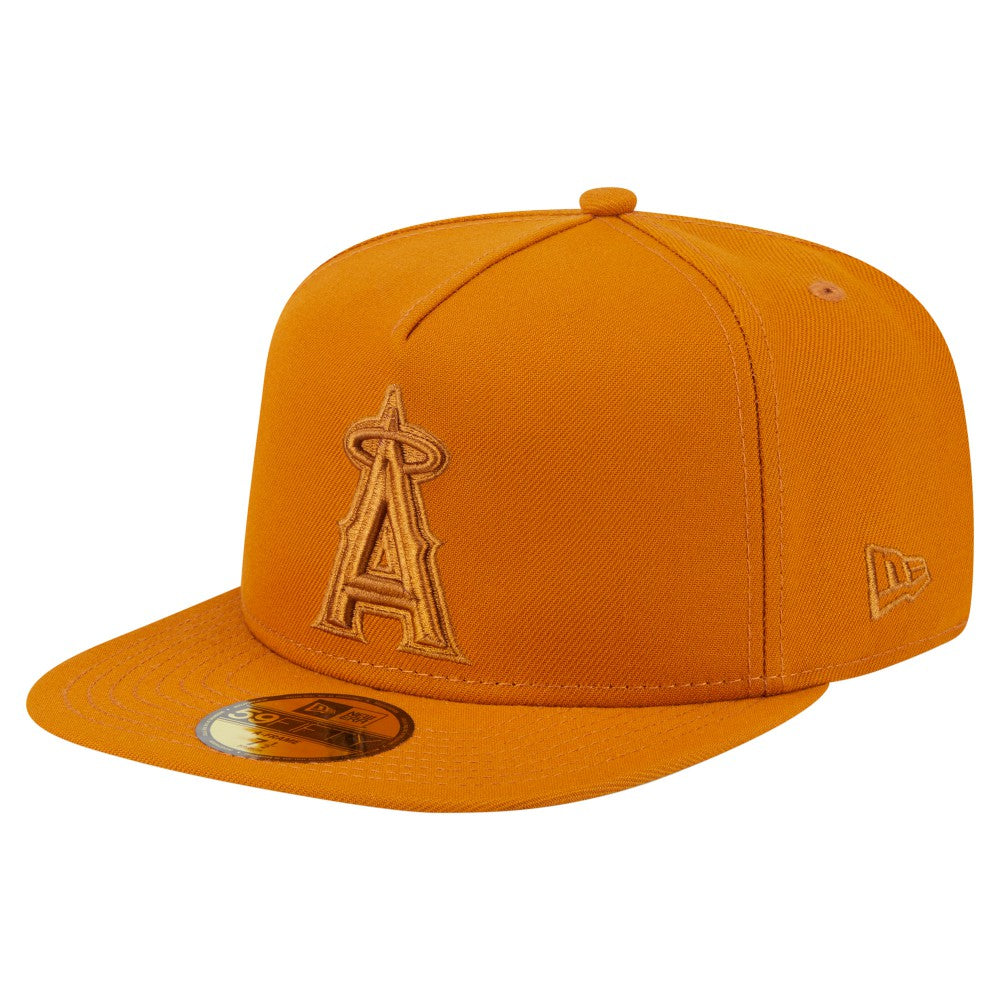 Los Angeles Angels New Era Color Pack A-Frame 59FIFTY Fitted Hat - Orange - New Era Lifestyle