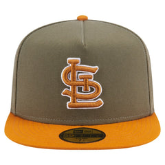 St. Louis Cardinals New Era Two-Tone Color Pack A-Frame 59FIFTY Fitted Hat - Olive/Orange - New Era on Sale