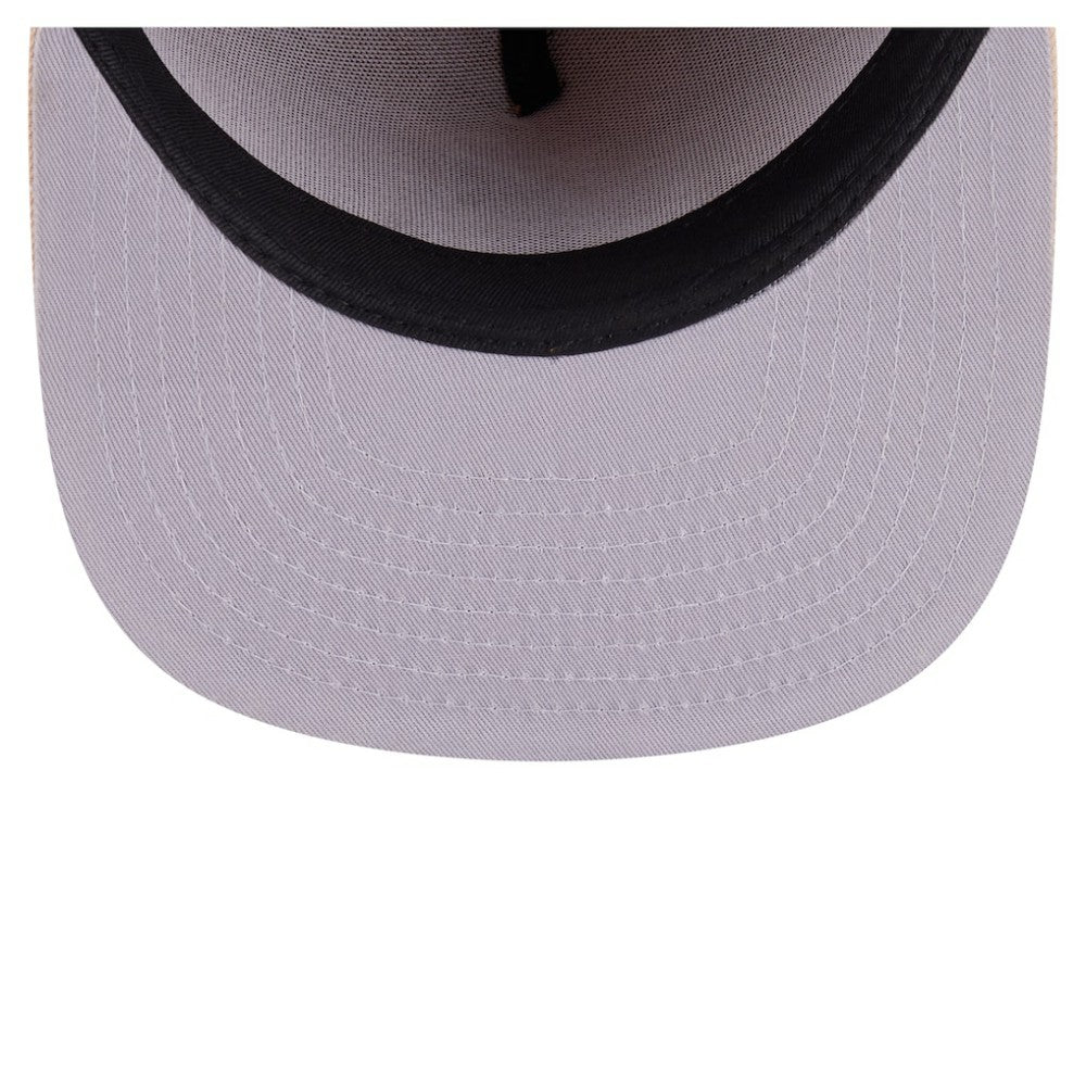 Atlanta Braves New Era Two-Tone Color Pack A-Frame 59FIFTY Fitted Hat - Orange/Light Beige - New Era Lifestyle