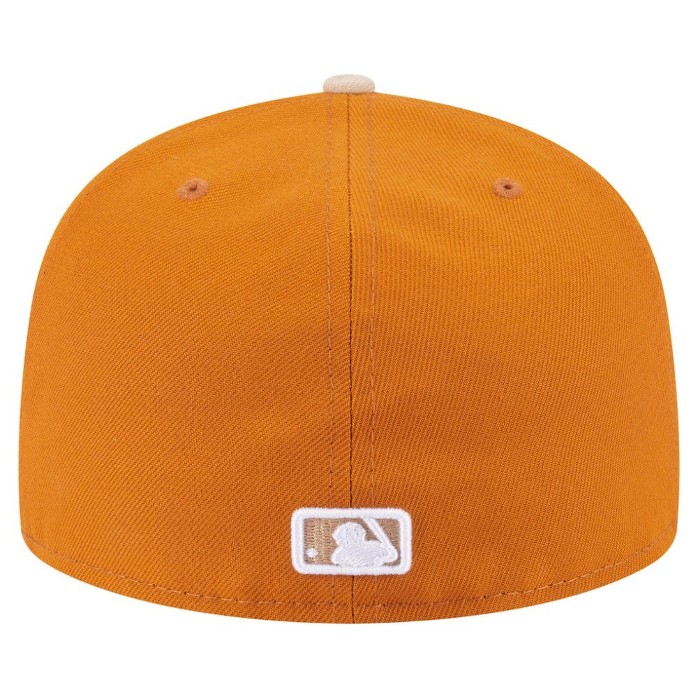 Chicago White Sox New Era Two-Tone Color Pack A-Frame 59FIFTY Fitted Hat - Orange/Light Beige - New Era Lifestyle