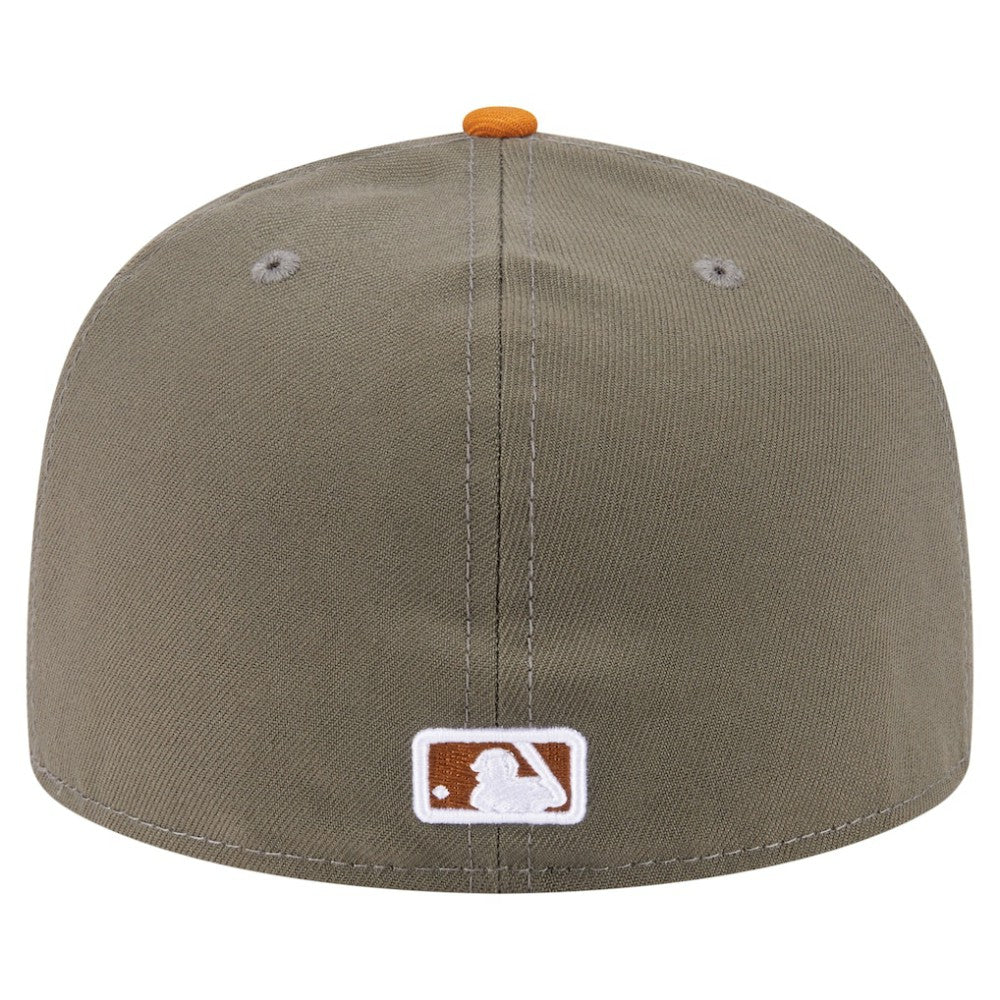 Chicago Cubs New Era Two-Tone Color Pack A-Frame 59FIFTY Fitted Hat - Olive/Orange - New Era Sale