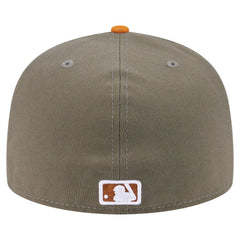Cincinnati Reds New Era Two-Tone Color Pack A-Frame 59FIFTY Fitted Hat - Olive/Orange - New Era Sale