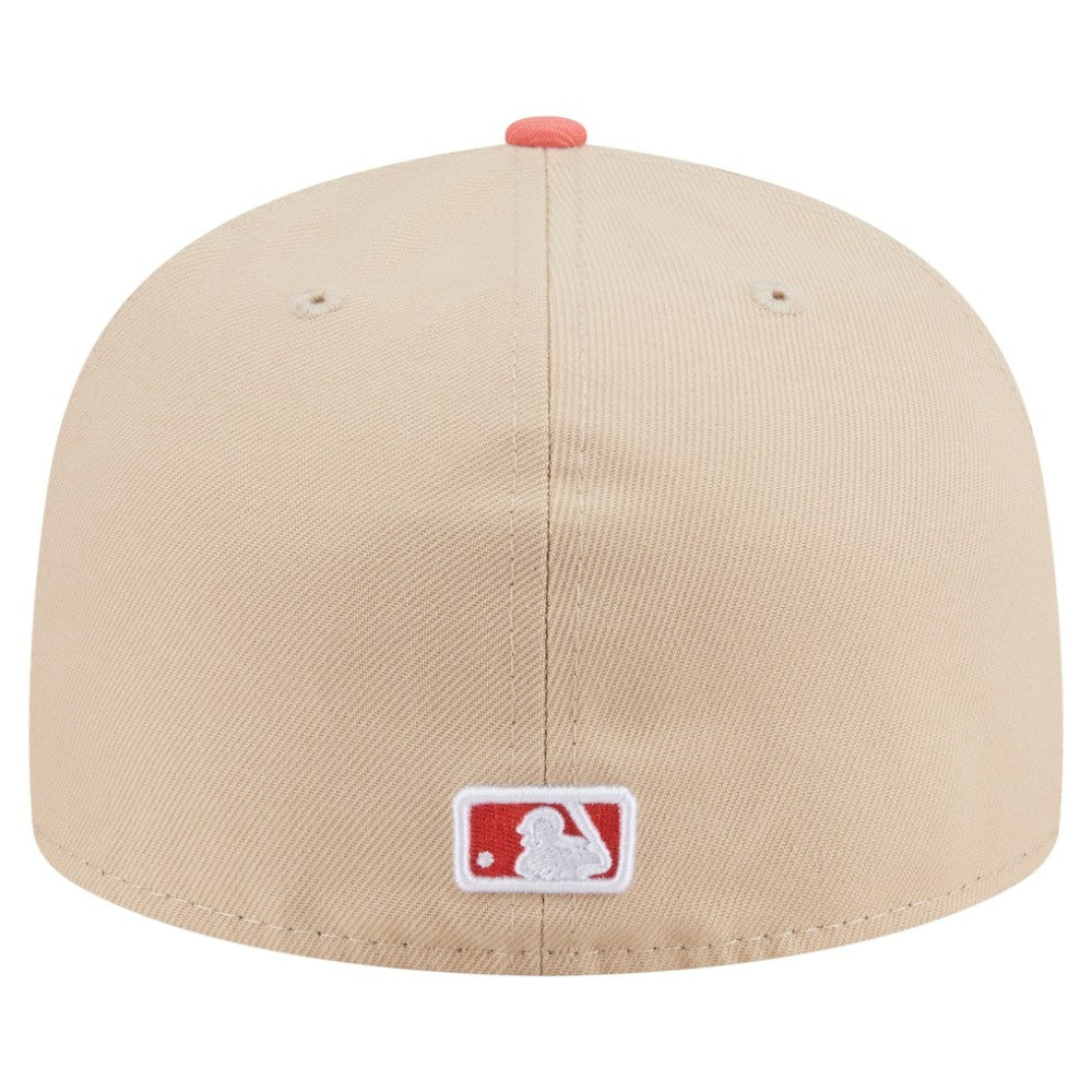 San Francisco Giants New Era Two-Tone Color Pack A-Frame 59FIFTY Fitted Hat - Light Beige/Coral - New Era Online