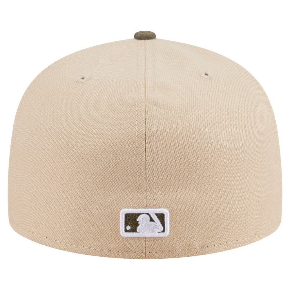 Baltimore Orioles New Era Two-Tone Color Pack A-Frame 59FIFTY Fitted Hat - Light Beige/Olive - New Era Online