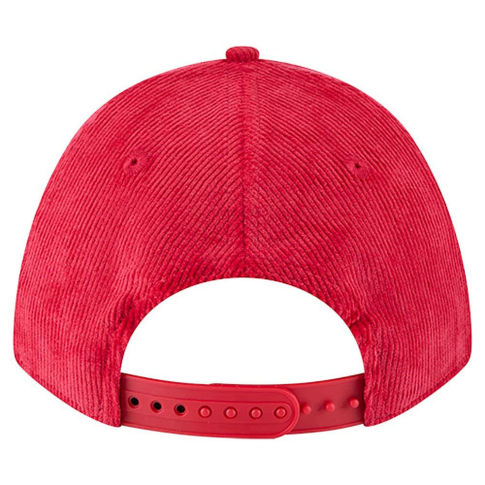 Kansas City Chiefs New Era Cord Corduroy 9FORTY A-Frame Adjustable Hat Red