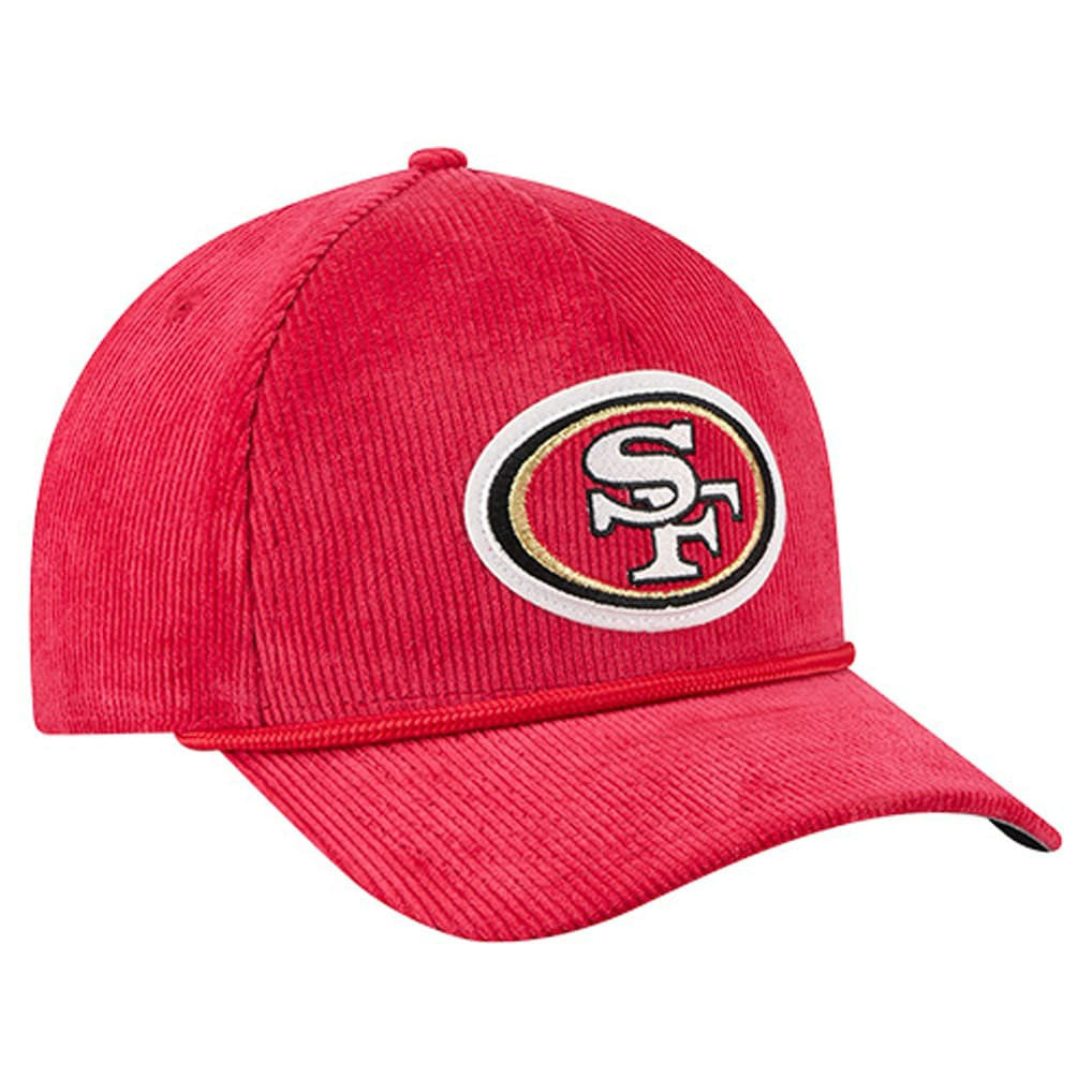 San Francisco 49ers New Era Cord Corduroy 9FORTY A-Frame Adjustable Hat Scarlet