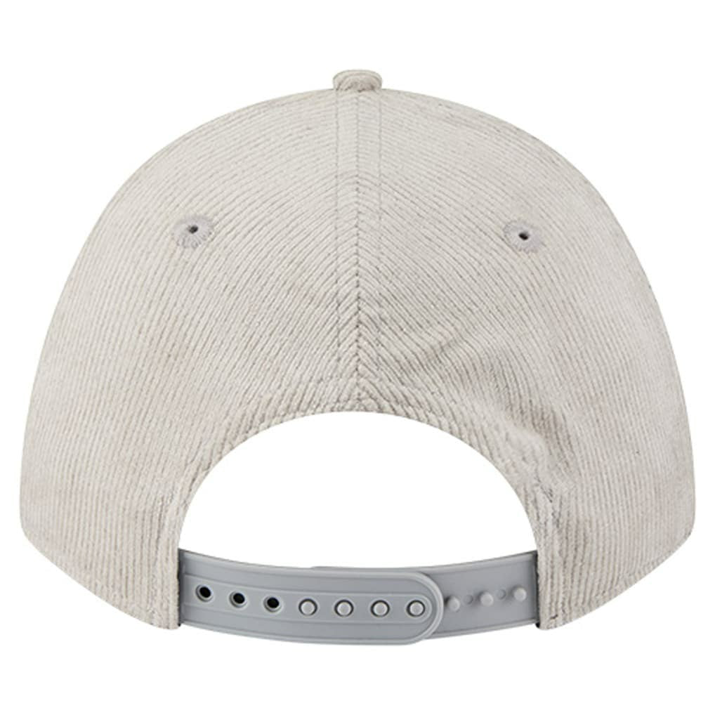 Detroit Lions New Era Cord Corduroy 9FORTY A-Frame Adjustable Hat Silver