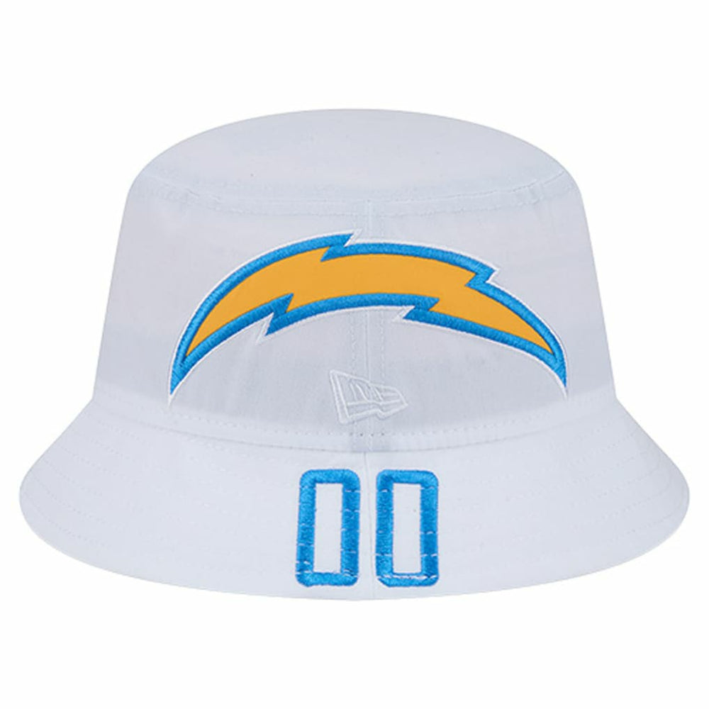 Los Angeles Chargers New Era Helmet Bucket Hat White