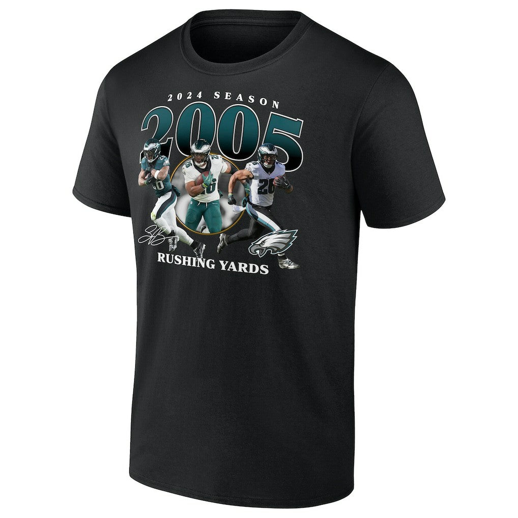 Saquon Barkley Philadelphia Eagles 2000 Yards T-Shirt Black