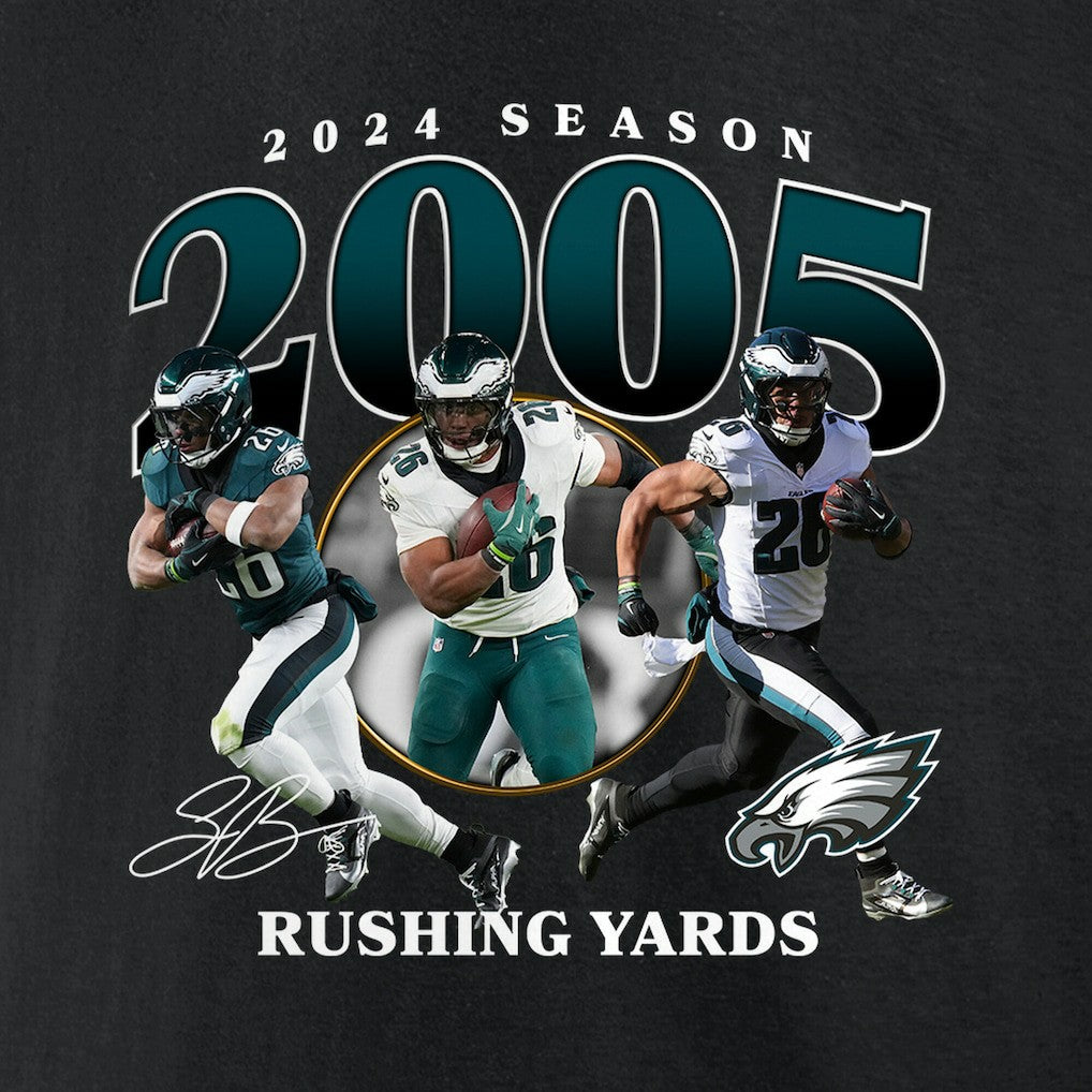 Saquon Barkley Philadelphia Eagles 2000 Yards T-Shirt Black