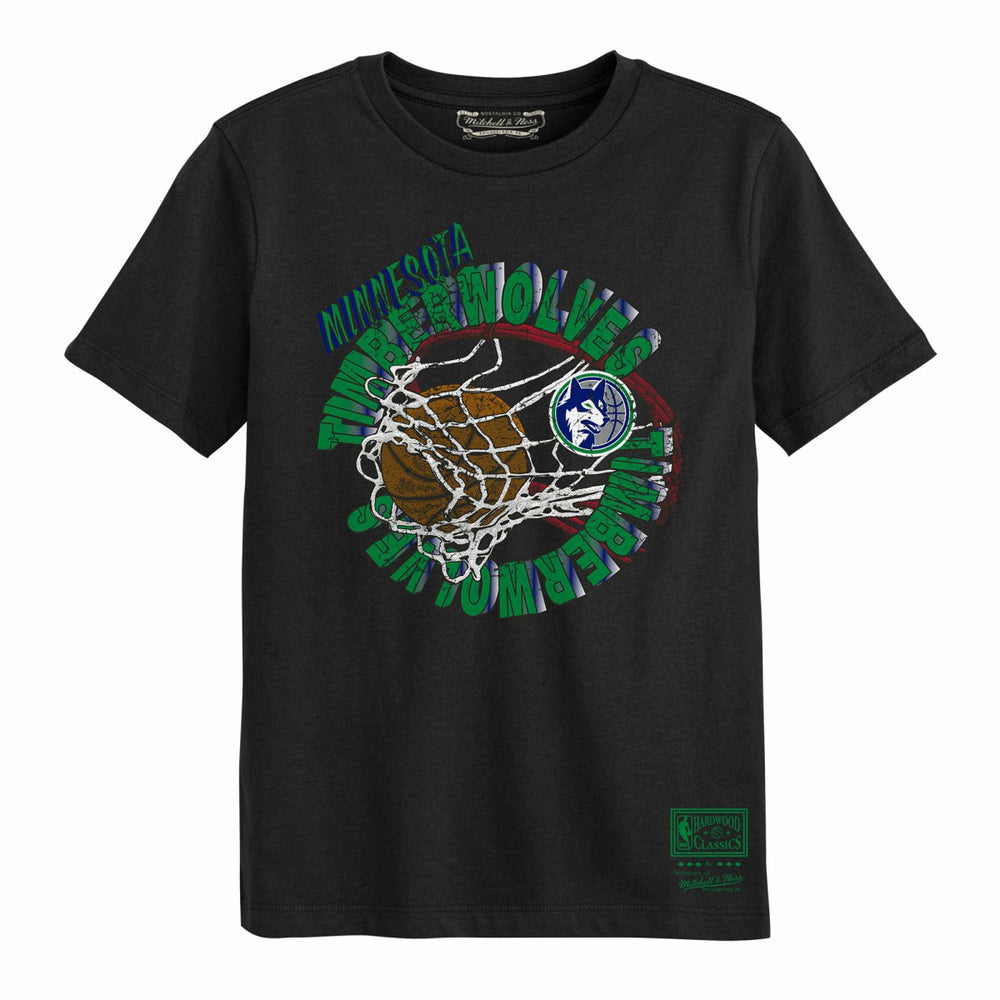Minnesota Timberwolves Preschool In The Net T-Shirt Black | Mitchell & Ness outlet