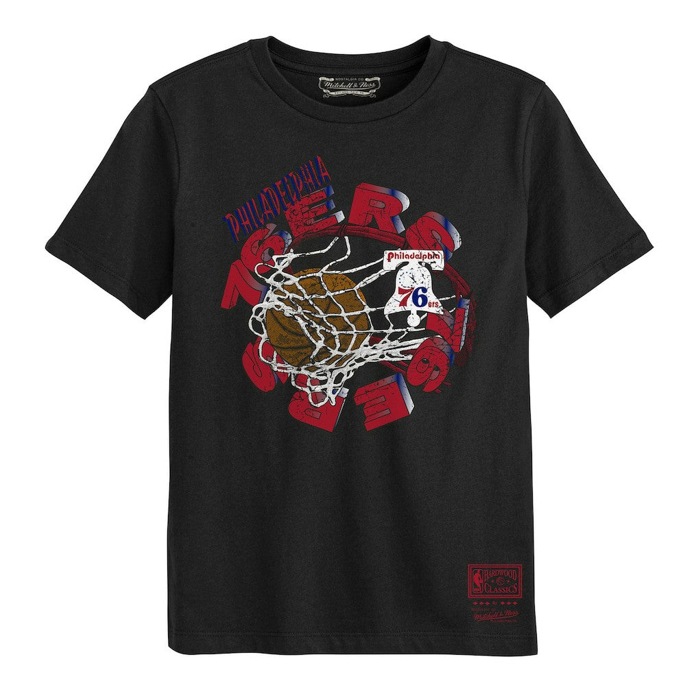 Philadelphia 76ers Preschool In The Net T-Shirt Black | Mitchell & Ness outlet