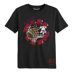 Philadelphia 76ers Preschool In The Net T-Shirt Black | Mitchell & Ness outlet