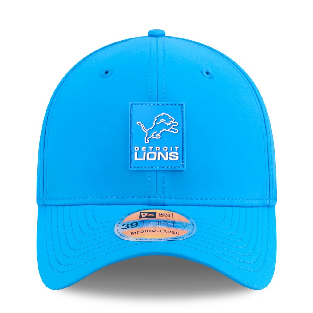 Detroit Lions New Era 2025 Sideline 39THIRTY Flex Hat Blue