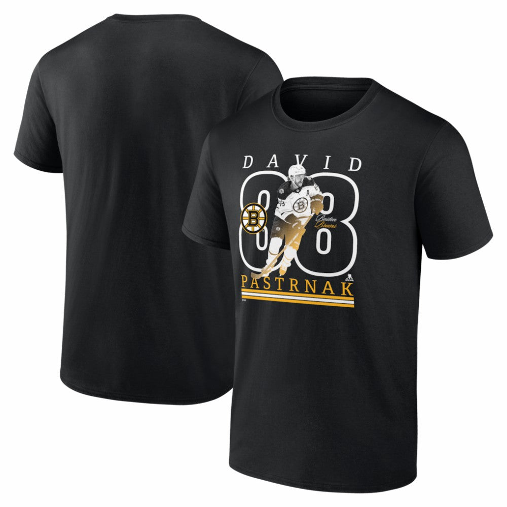 David Pastrnak Boston Bruins Player Show T-Shirt - Black - NHL 202742467