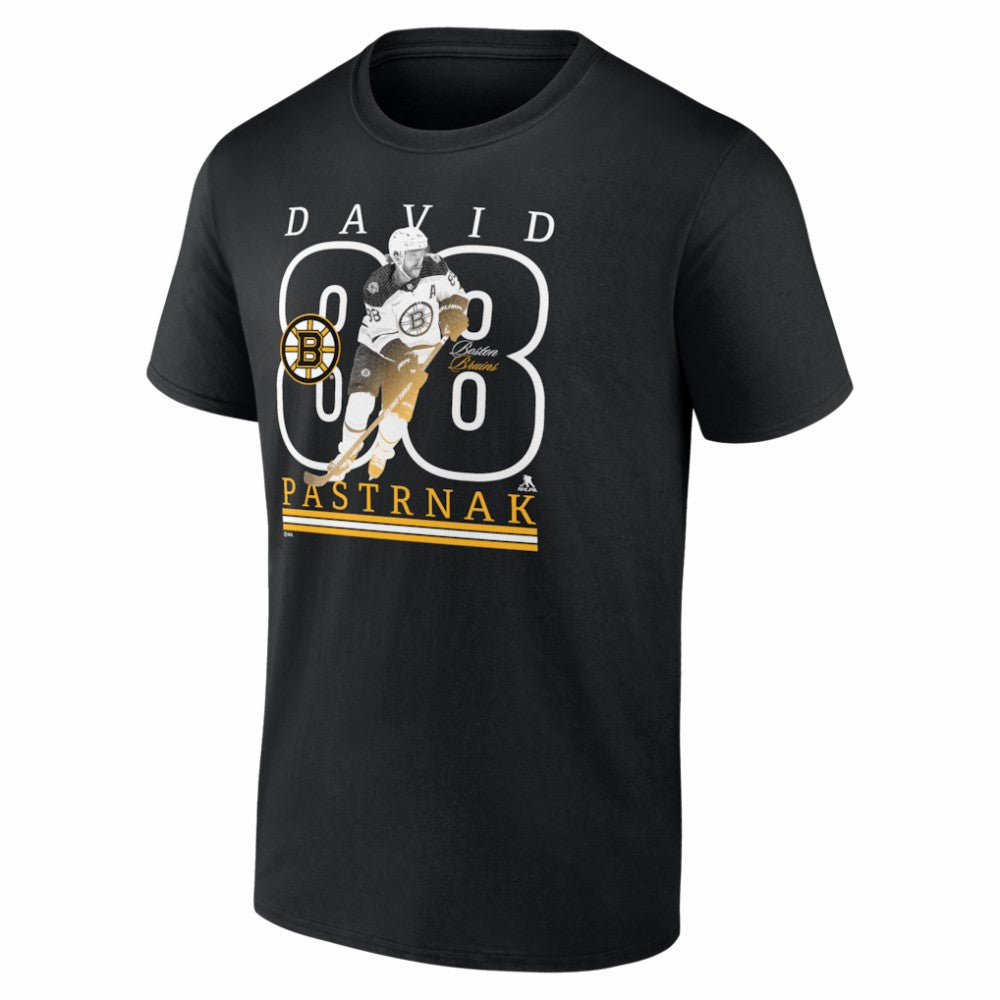 David Pastrnak Boston Bruins Player Show T-Shirt - Black - NHL 202742467