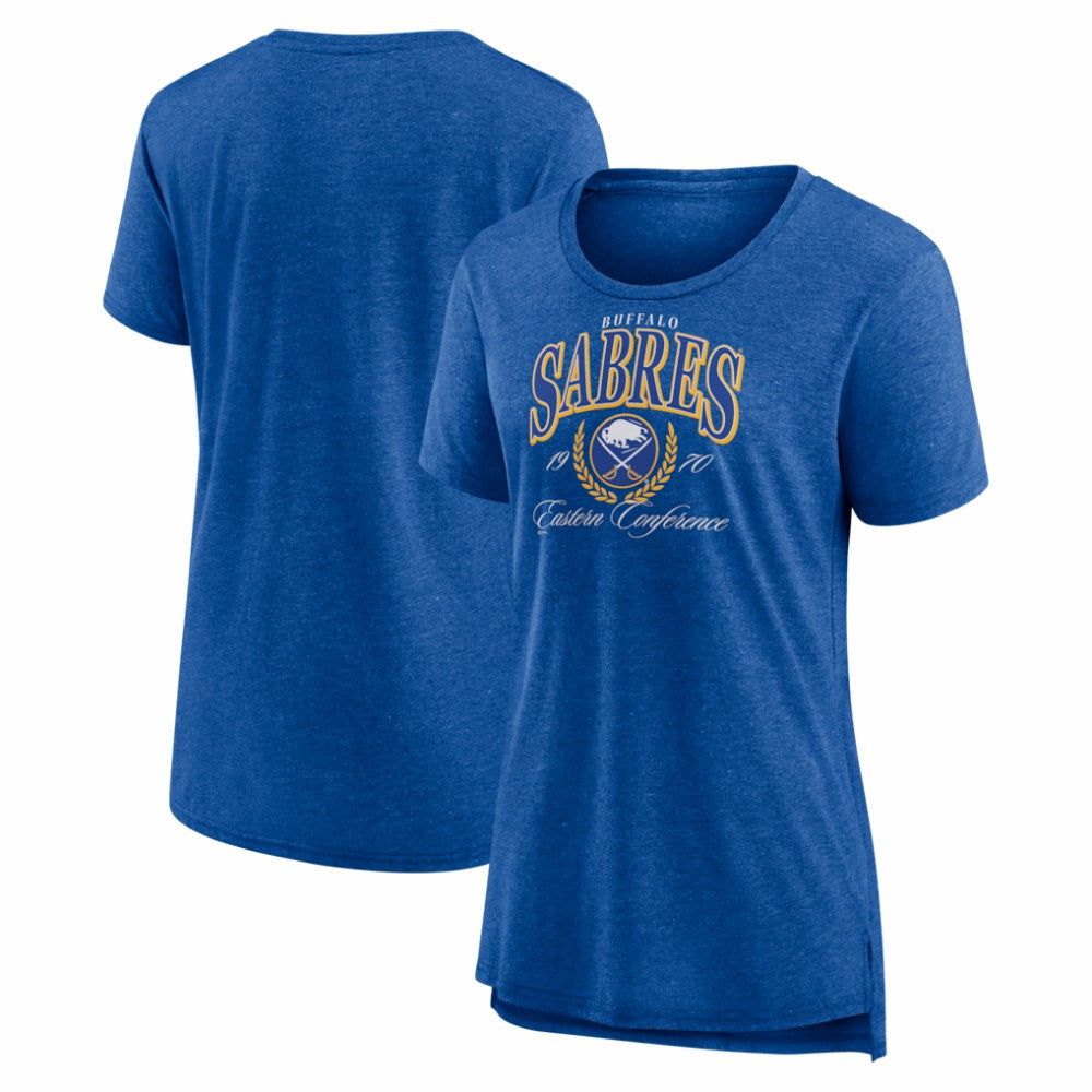 Buffalo Sabres Women's Reign Supreme Tri-Blend T-Shirt - Royal - NHL 202742476