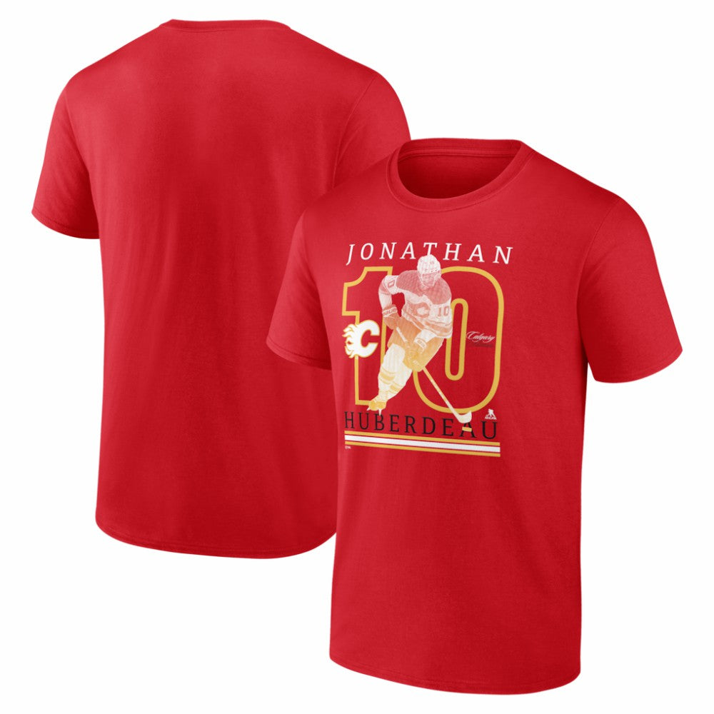Jonathan Huberdeau Calgary Flames Player Show T-Shirt - Red - NHL 202742479