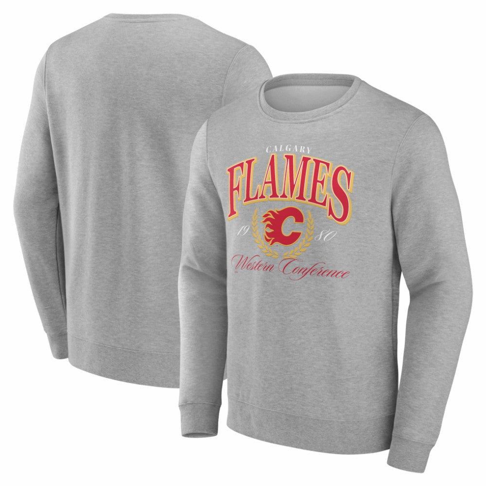 Calgary Flames Reign Supreme Pullover Sweatshirt - Gray - NHL 202742483