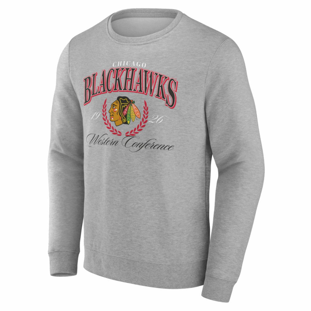 Chicago Blackhawks Reign Supreme Pullover Sweatshirt - Gray - NHL 202742495