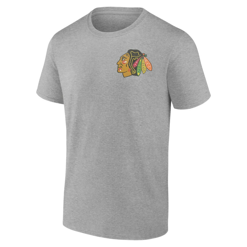 Chicago Blackhawks Glory Skates T-Shirt - Heather Gray - NHL 202742496