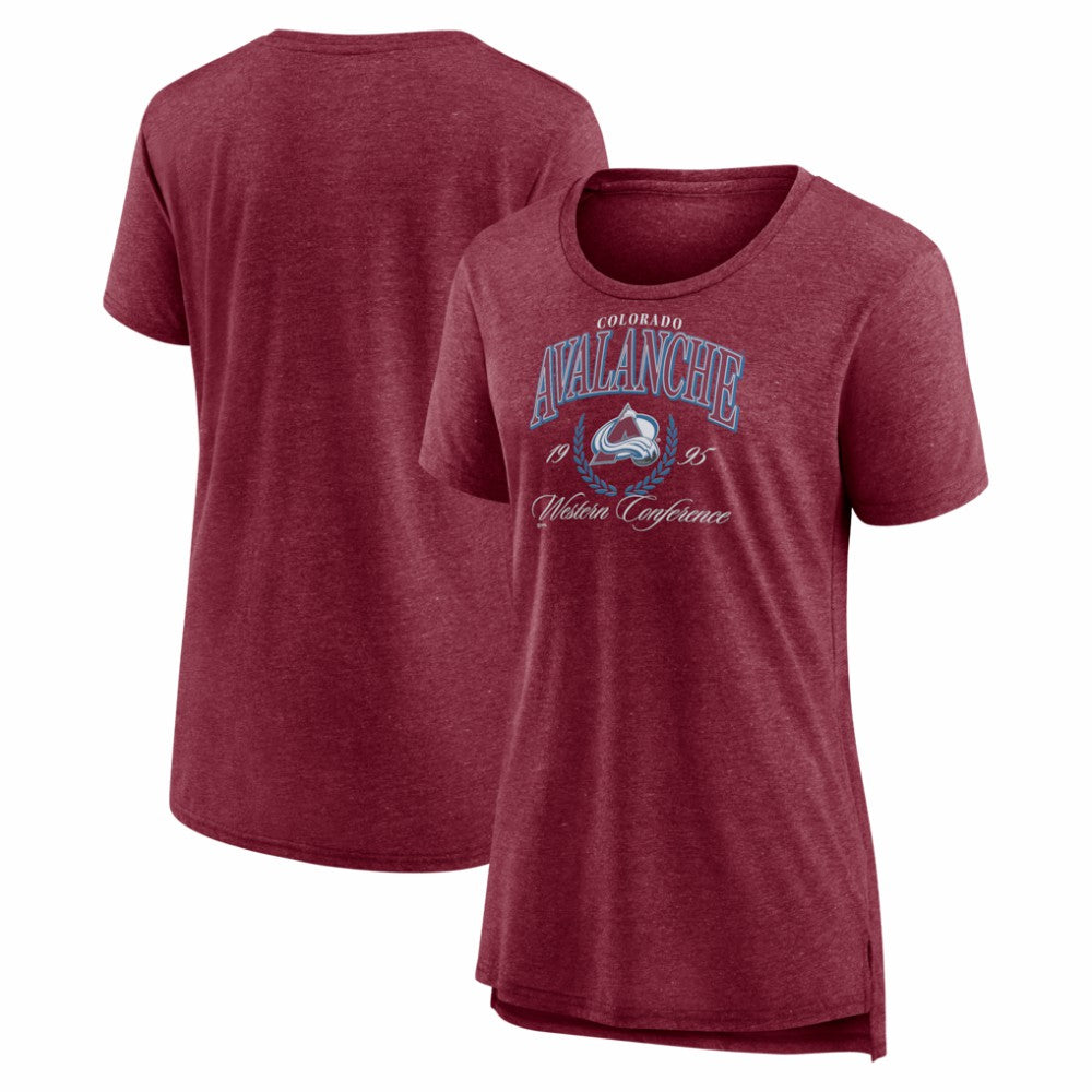 Colorado Avalanche Women's Reign Supreme Tri-Blend T-Shirt - Burgundy - NHL 202742500