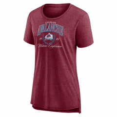 Colorado Avalanche Women's Reign Supreme Tri-Blend T-Shirt - Burgundy - NHL 202742500