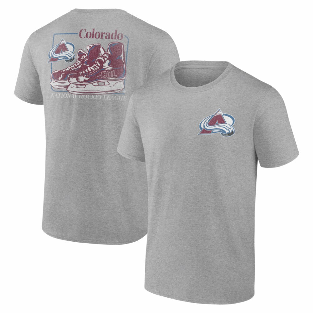 Colorado Avalanche Glory Skates T-Shirt - Heather Gray - NHL 202742502