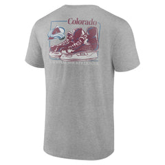 Colorado Avalanche Glory Skates T-Shirt - Heather Gray - NHL 202742502