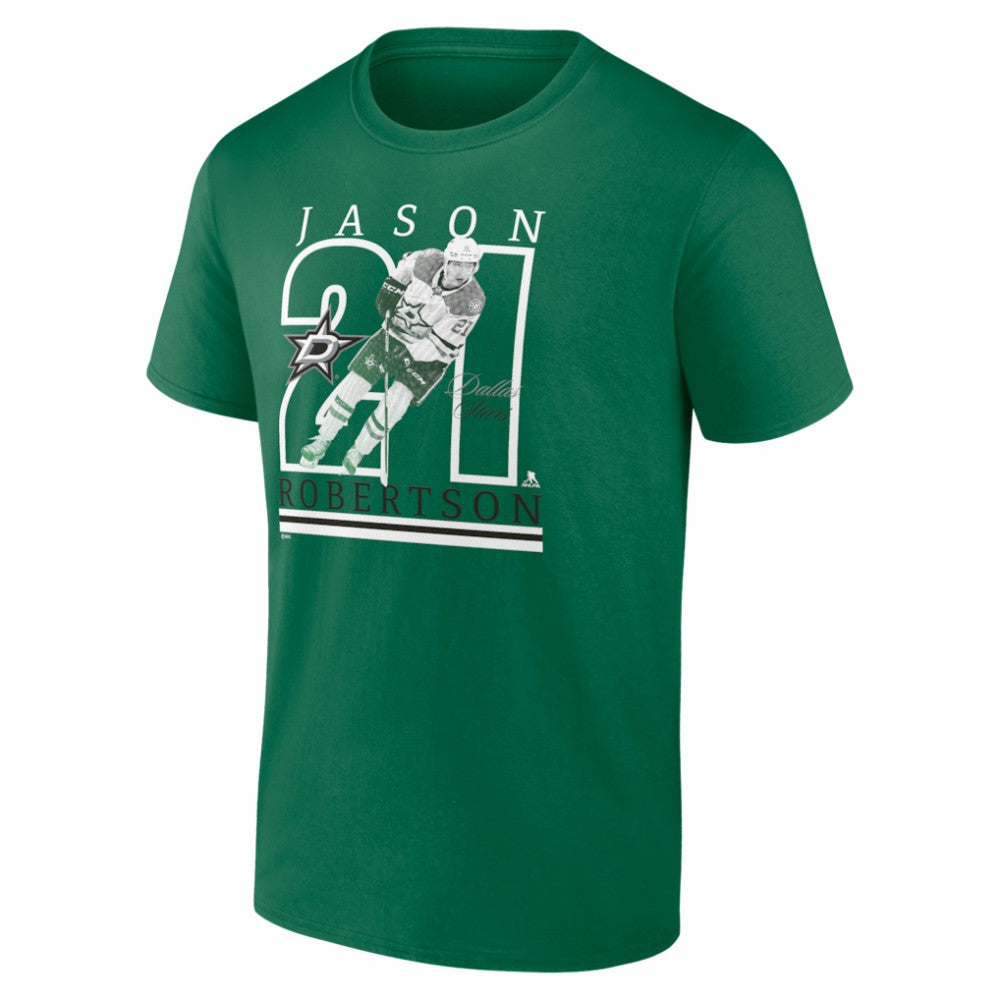 Jason Robertson Dallas Stars Player Show T-Shirt - Kelly Green - NHL 202742510