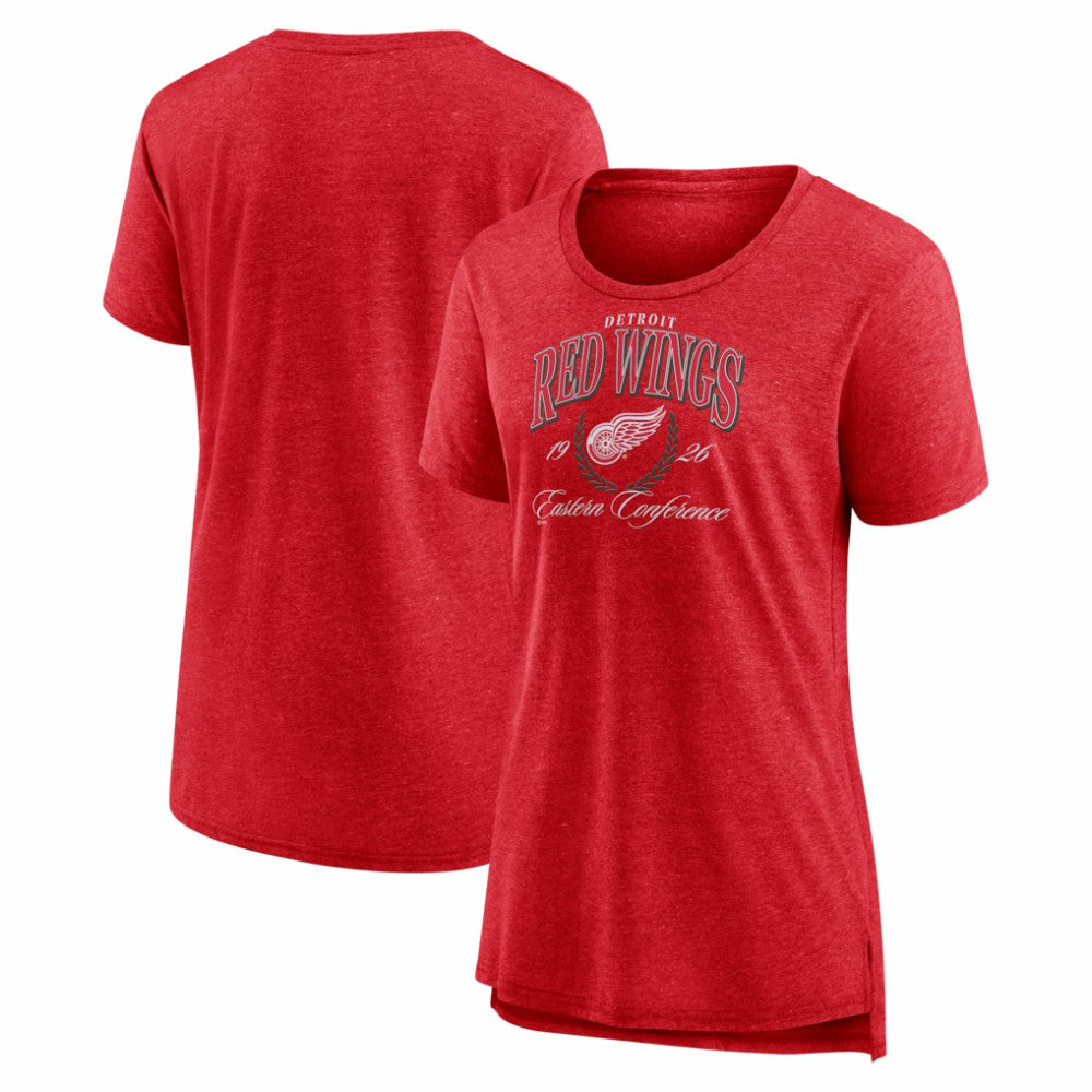 Detroit Red Wings Women's Reign Supreme Tri-Blend T-Shirt - Red - NHL 202742516