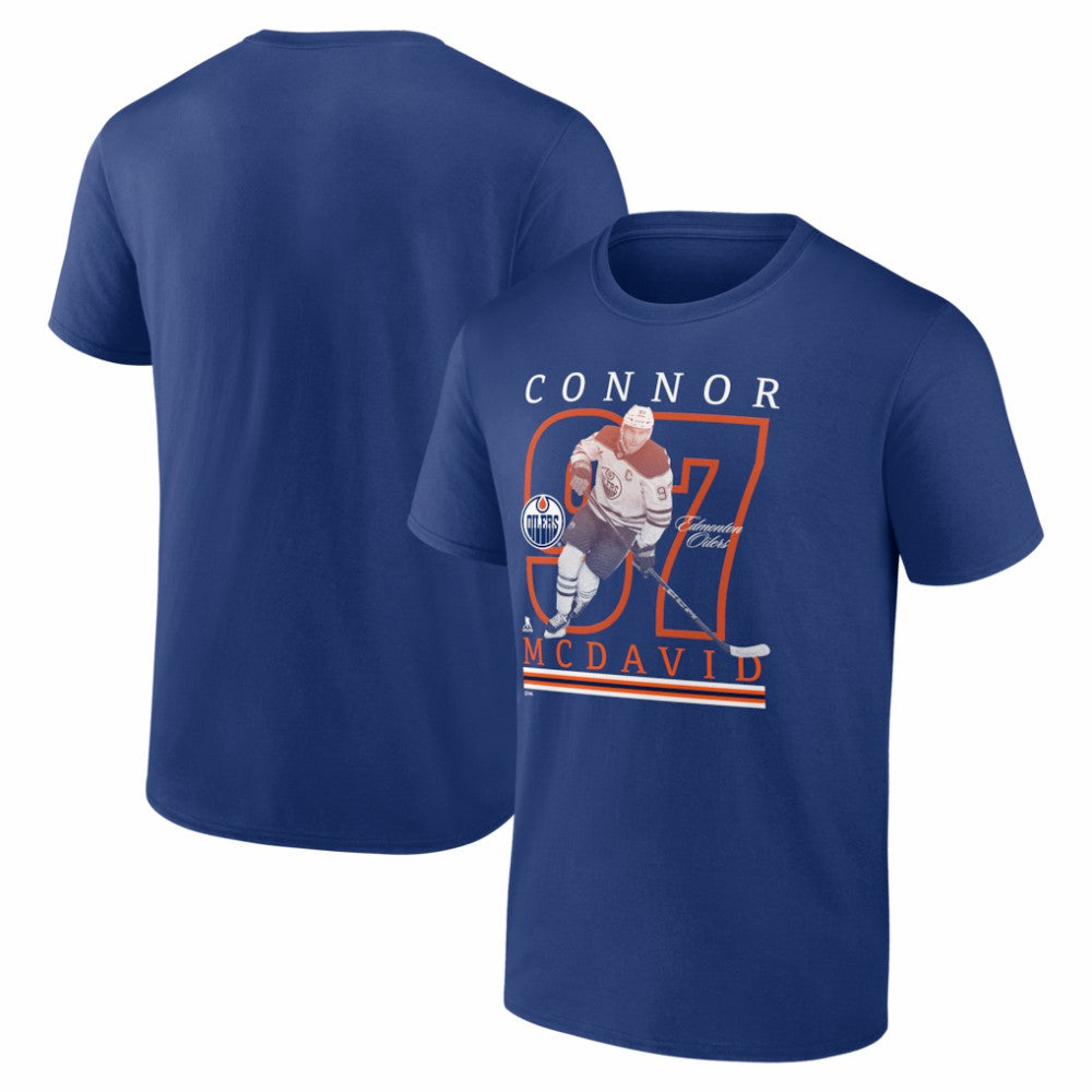 Connor McDavid Edmonton Oilers Player Show T-Shirt - Royal - NHL 202742522