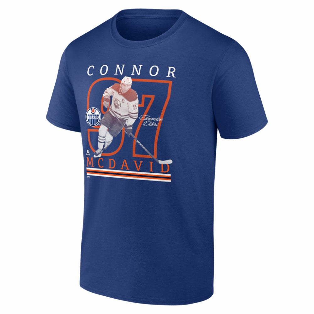 Connor McDavid Edmonton Oilers Player Show T-Shirt - Royal - NHL 202742522