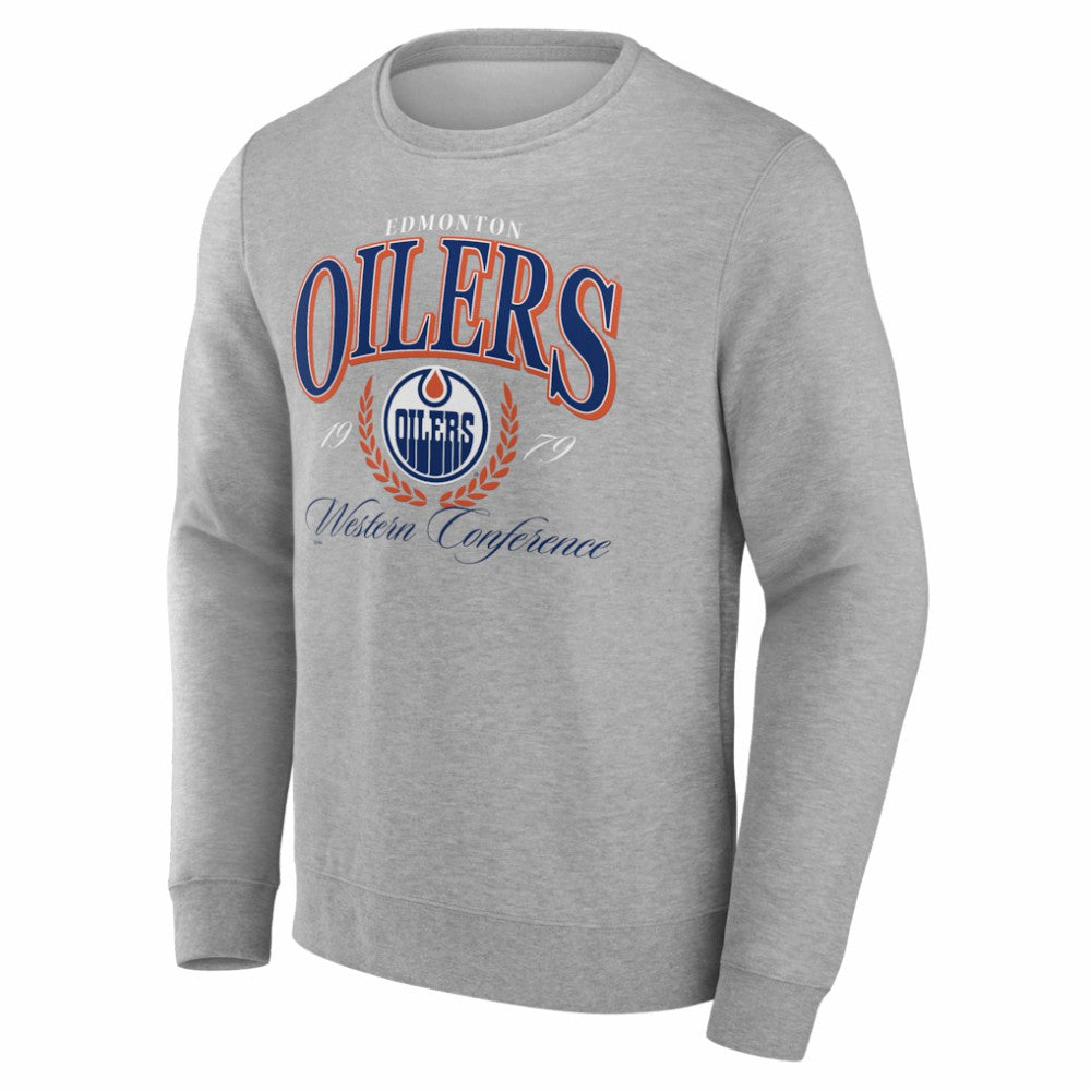 Edmonton Oilers Reign Supreme Pullover Sweatshirt - Gray - NHL 202742524