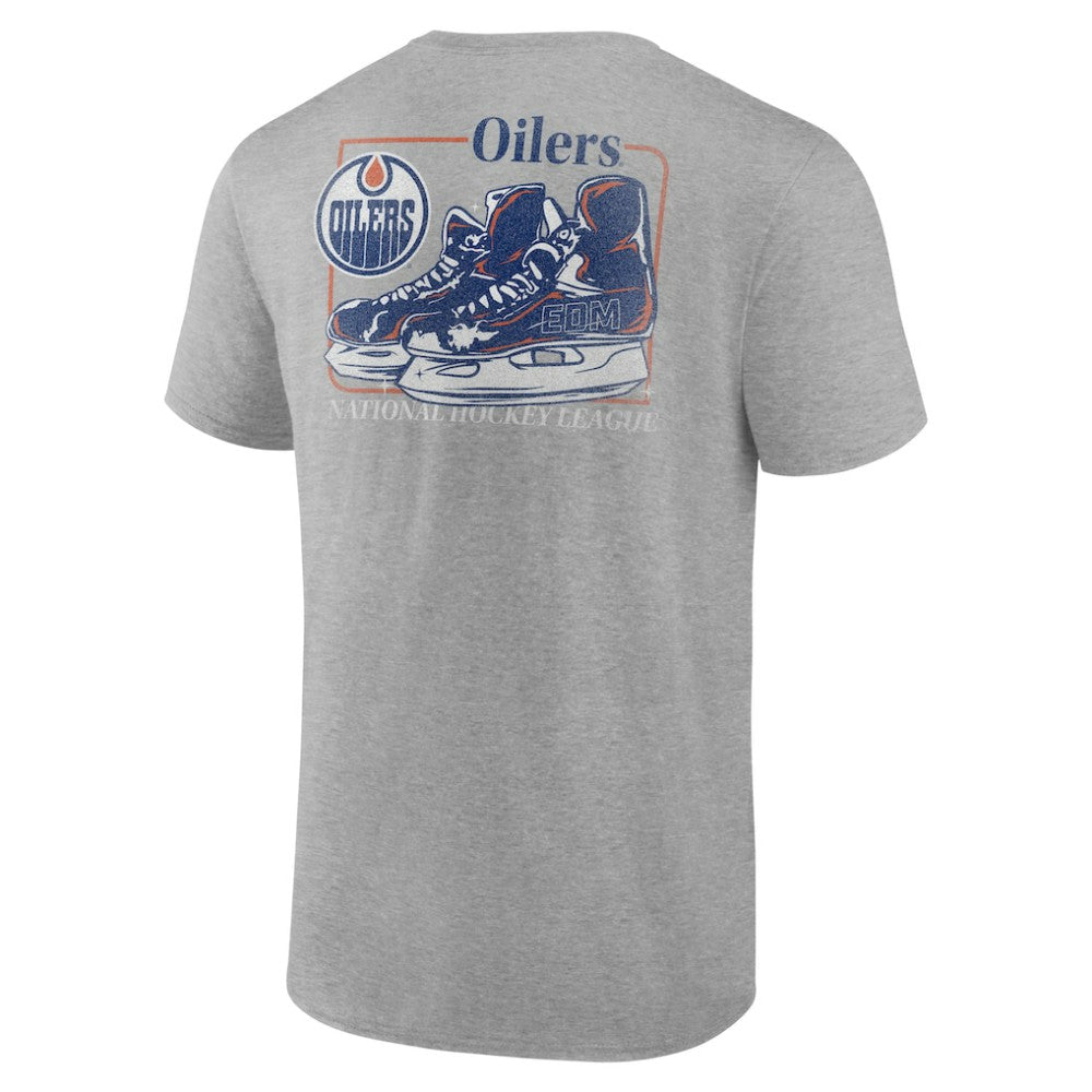 Edmonton Oilers Glory Skates T-Shirt - Heather Gray - NHL 202742525