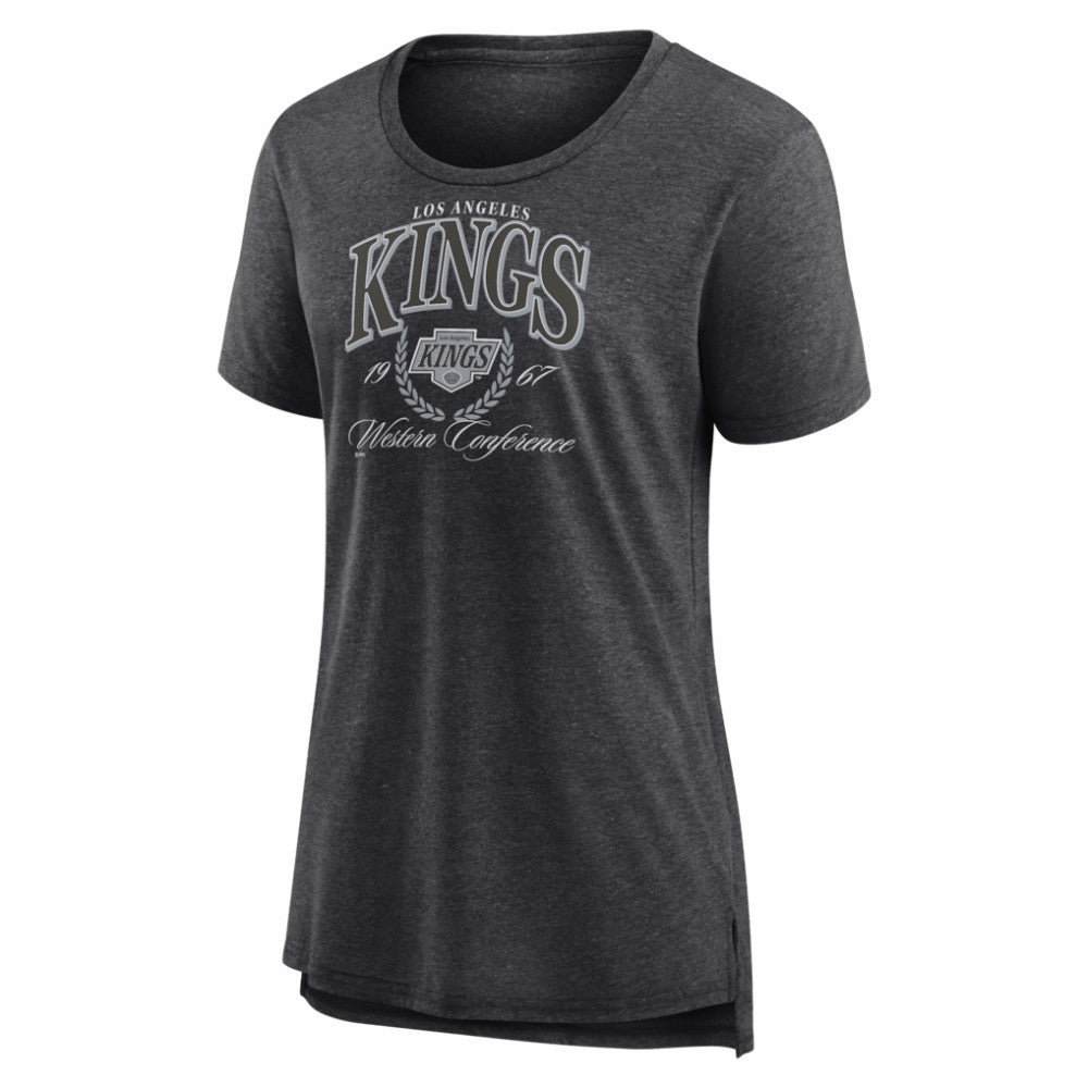 Los Angeles Kings Women's Reign Supreme Tri-Blend T-Shirt - Gray - NHL 202742535