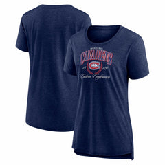 Montreal Canadiens Women's Reign Supreme Tri-Blend T-Shirt - Navy - NHL 202742545