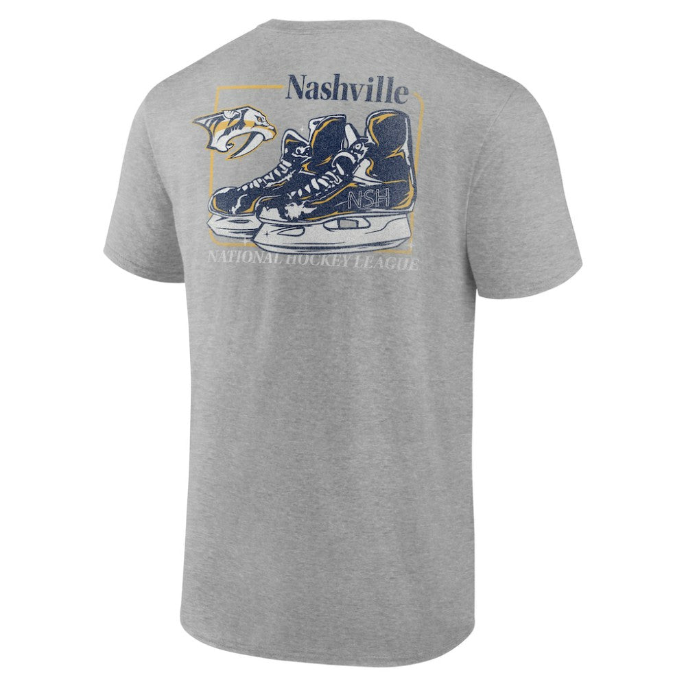 Nashville Predators Glory Skates T-Shirt - Heather Gray - NHL 202742552