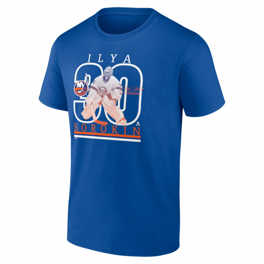 Ilya Sorokin New York Islanders Player Show T-Shirt - Royal - NHL 202742559