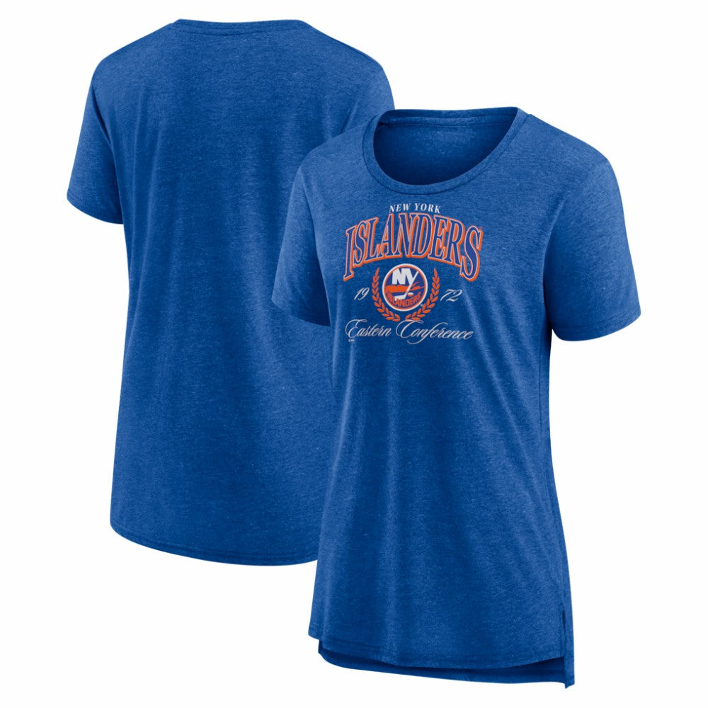 New York Islanders Women's Reign Supreme Tri-Blend T-Shirt - Royal - NHL 202742561