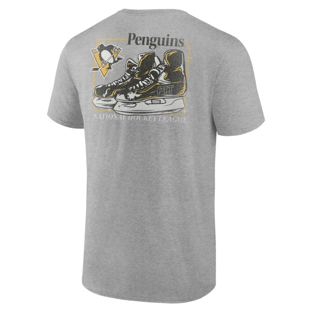 Pittsburgh Penguins Glory Skates T-Shirt - Heather Gray - NHL 202742586