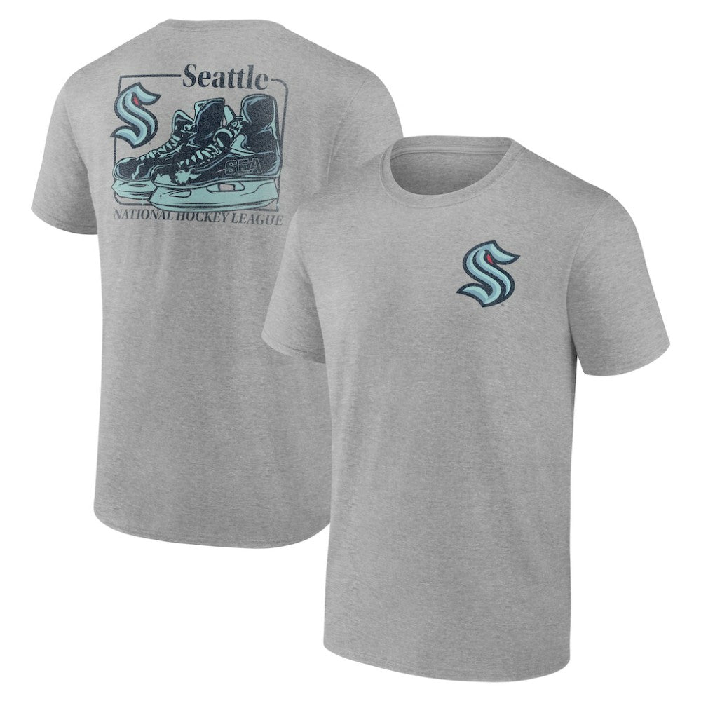 Seattle Kraken Glory Skates T-Shirt - Heather Gray - NHL 202742595