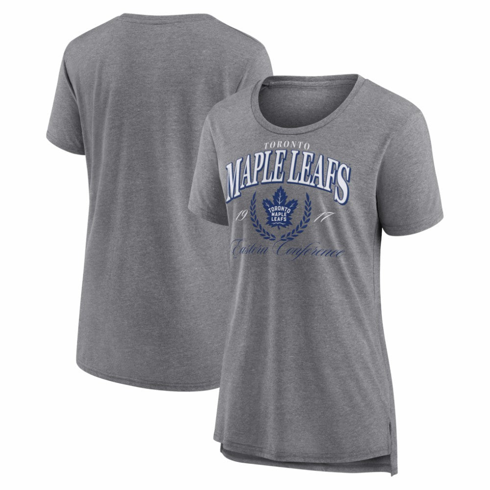 Toronto Maple Leafs Women's Reign Supreme Tri-Blend T-Shirt - Gray - NHL 202742610